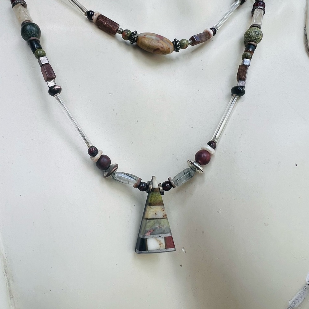 Unique Spectrum Earthy Tones Necklace wow wow wow beautiful